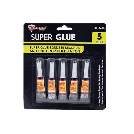 Max Force Household Super Glue 5 Pk, 5PK